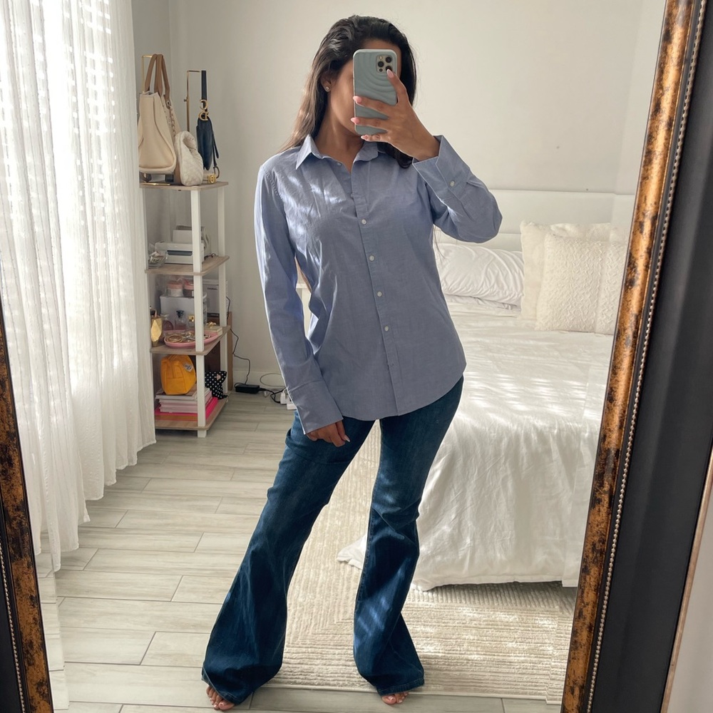 Banana Republic Blue Long Sleeve Button Down